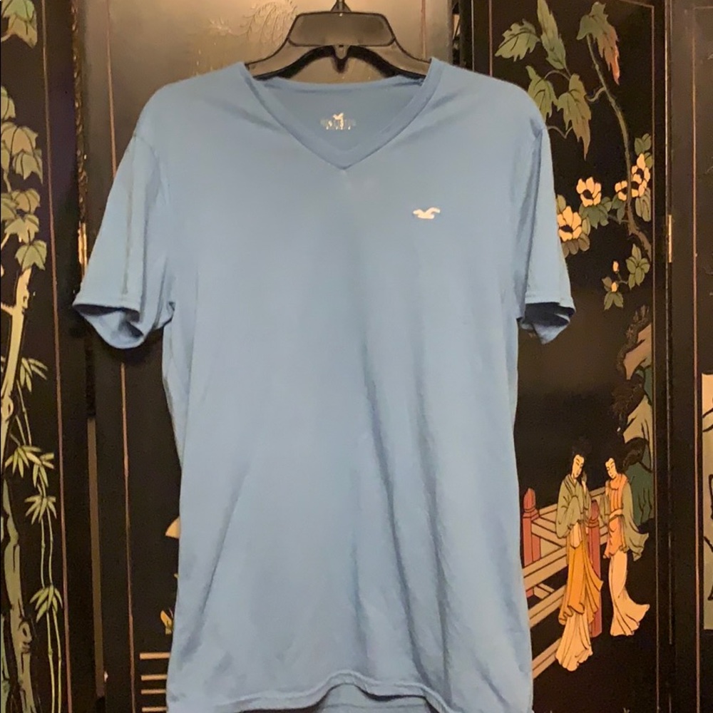 Hollister Blue V-neck shirt